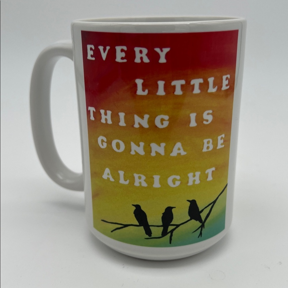 Bob Marley Inspirational White Mug ”Every Little Thing is Gonna be Alright” - Picture 3 of 10